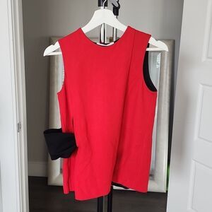 Alexander Wang Shell Top with Knitted Belt Red size XS
